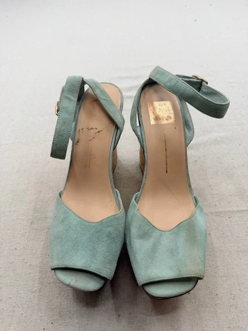 Dolce Vita Women’s Mint Green Espadrille Wedge Sandals